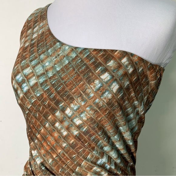 Torn by Ronny Kobo Women's Bodycon One Shoulder Multicolor Bodycon Dress Size XS - Picture 2 of 13